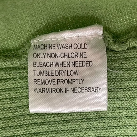 Energie Vintage Y2K Ramie Medium Ribbed Ruffle Cardigan Lime Green Boho Retro - Picture 5 of 6